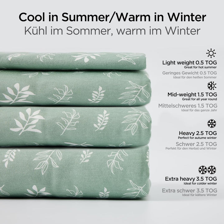 Duomiaomiao Baby Schlafsack mit füssen, Winter mit füssen,100% Baumwolle Schlafsack Baby, Baby Junge