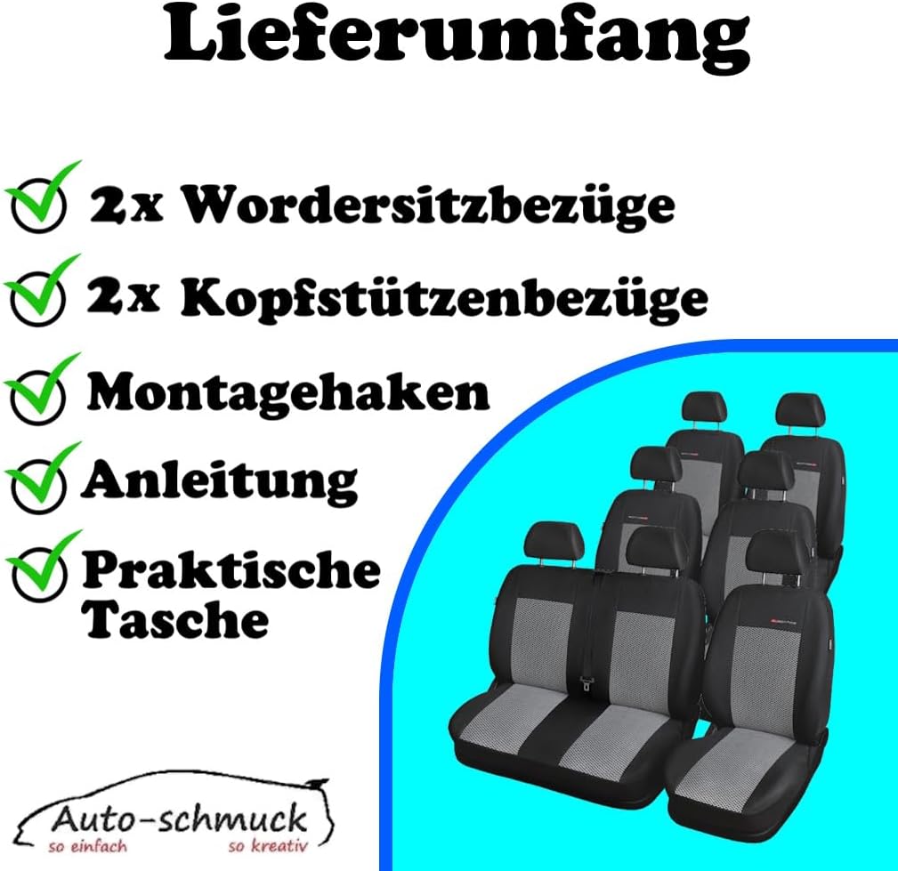 Jumper Sitzbezüge nach Mass Autoplanen perfekte Passform Schonbezüge Sitzschoner Velour + Strickpols
