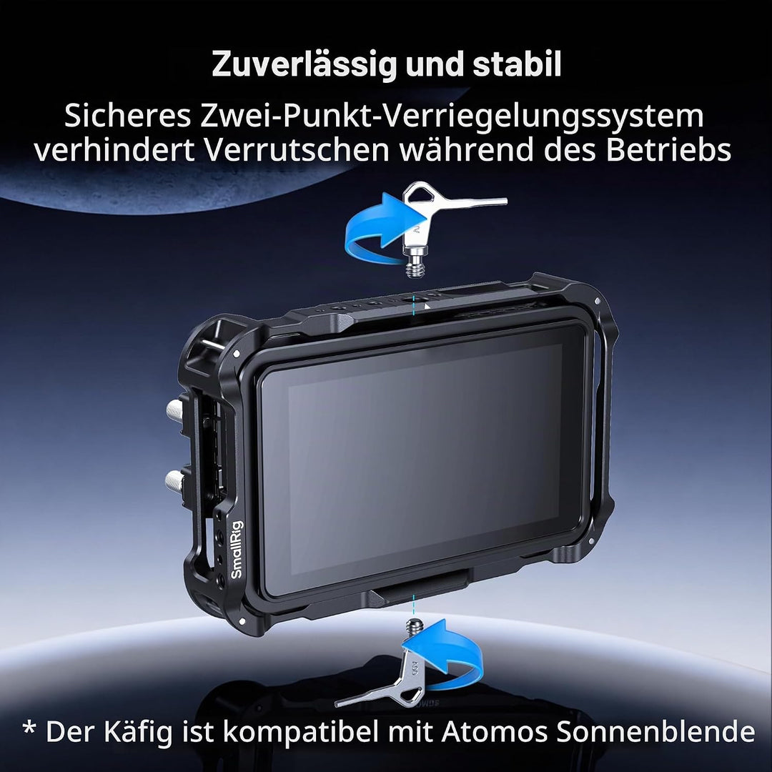 SMALLRIG Monitorkäfig-Kit für Atomos Ninja TX/TX GO, mit integrierten Erweiterungsschnittstellen, fü