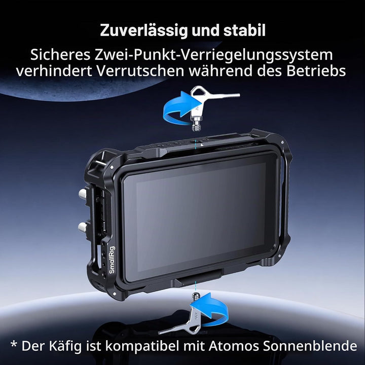 SMALLRIG Monitorkäfig-Kit für Atomos Ninja TX/TX GO, mit integrierten Erweiterungsschnittstellen, fü