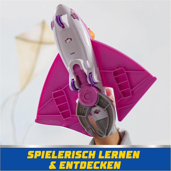 PAW PATROL Air Rescue - Skyes Rettungsflugzeug mit einziehbarer Klaue und Rettungskorb, mit Skye Spi