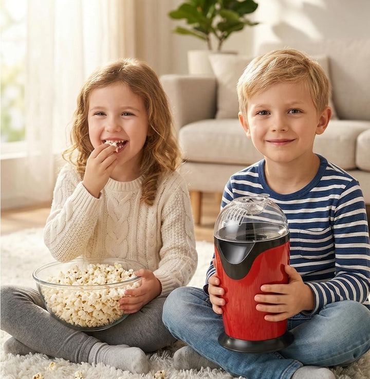 Popcornmaschine, 1200w Heissluft Popcorn Maker, Popcorn-Maschinen Mit Messbecher, Transparenter Deck