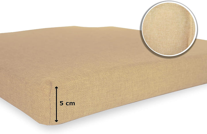 sunnypillow 4er Set Stuhlkissen mit Klettverschluss Polsterauflage Auflage für Stühle - Indoor/Outdo