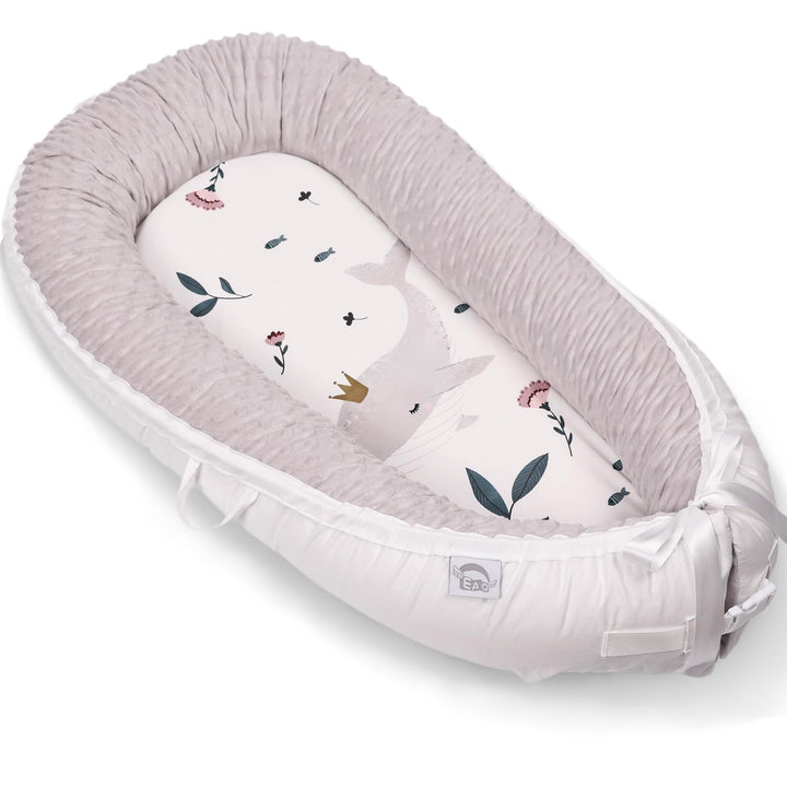 EAQ Babynest Nestchen Baby Weiches Atmungsaktives baby bett Perfekt für Neugeborene Geschenk 100% Ba