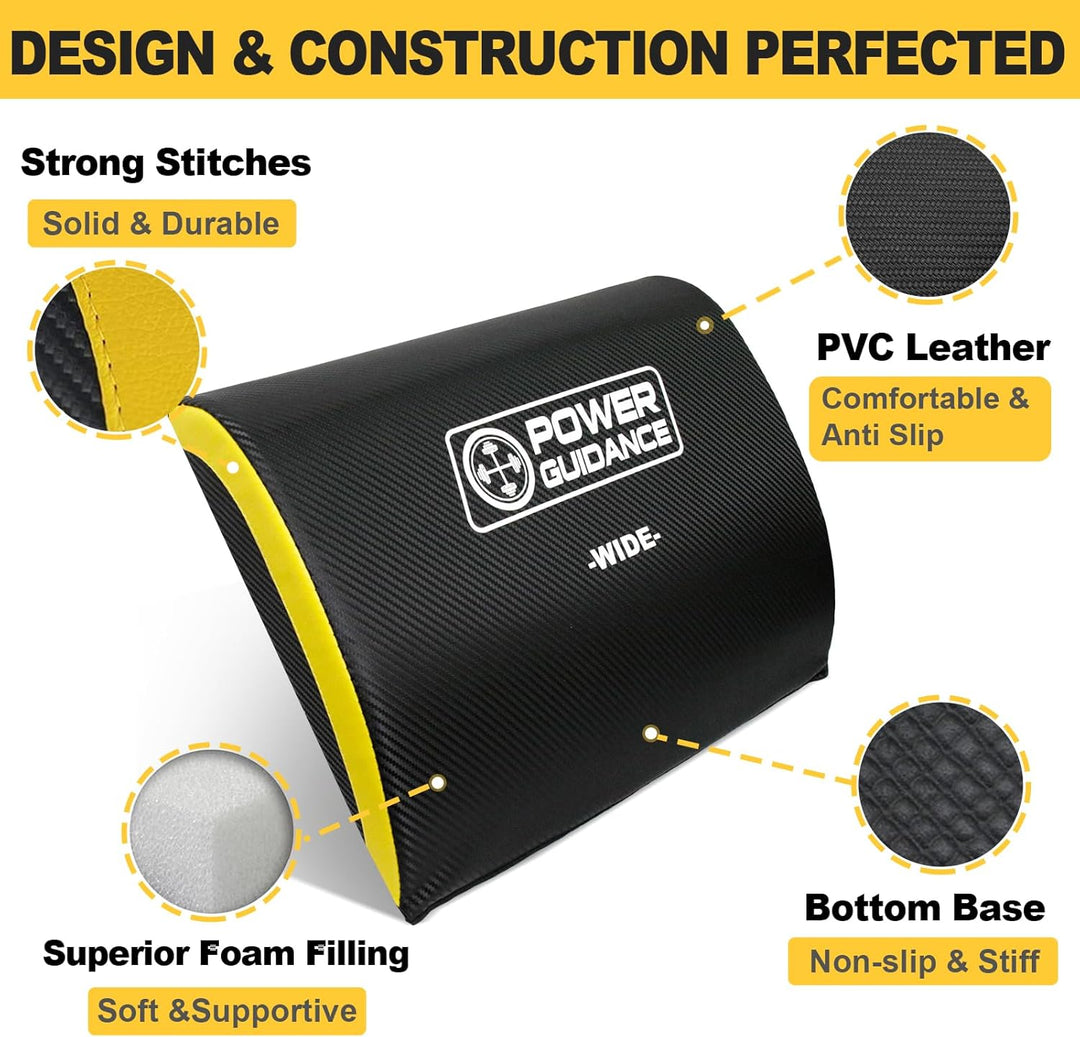 POWER GUIDANCE, Bauchmuskel-Matte，Ab Übung Matte Core Trainer，Sit-Up-Pad Bauch- und Rumpftrainer-Mat