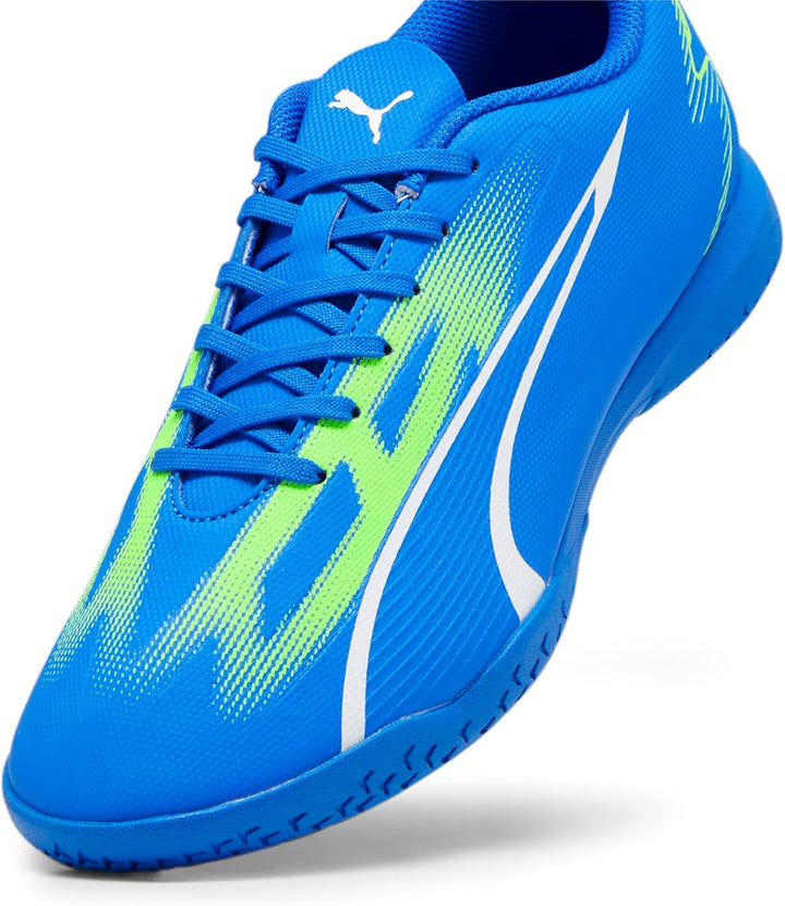PUMA Herren Ultra Play It Fussballschuh 43 EU Ultra Blue Puma White Pro Grün, 43 EU Ultra Blue Puma