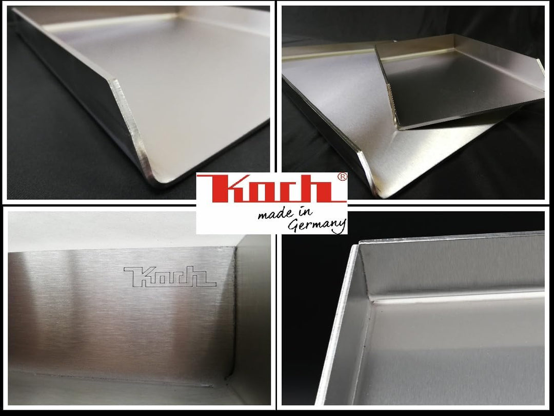KOCH #42 PLANCHA 40 x 30 x 4cm - Grillpfanne Grillplatte Burger- Steakplatte made in Germany – Hochw