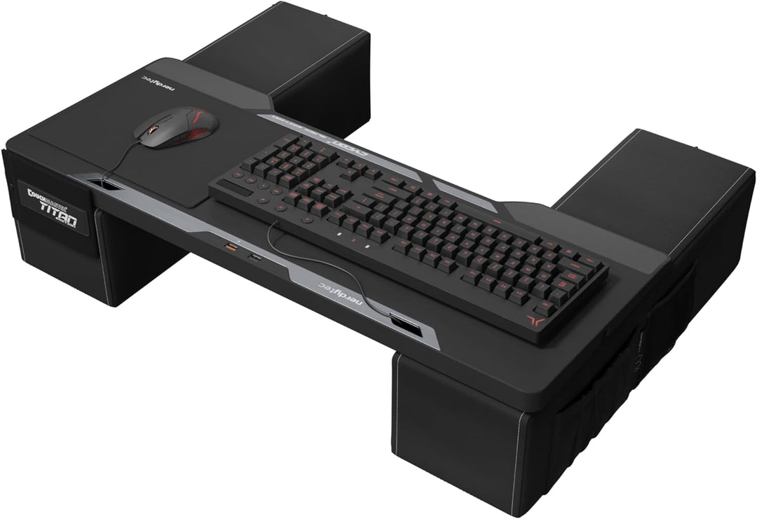 Couchmaster® CYCON² Titan Black Edition, Couch Gaming Auflage für Maus & Tastatur (für PC, PS4/5, Xb