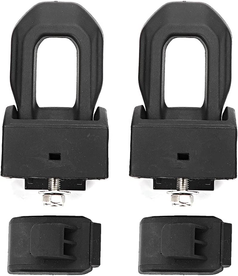 KIMISS für Wrangler JK JL 2007-2018 Original Schwarz Schwarz Edelstahl Latch Locking Hood Catch Kit