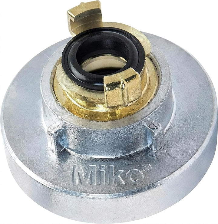 Miko® Storz Kupplung C-52 auf Geka Gartenschlauchanschluss, Adapter, Aluminium/Messing, Dichtung: NB
