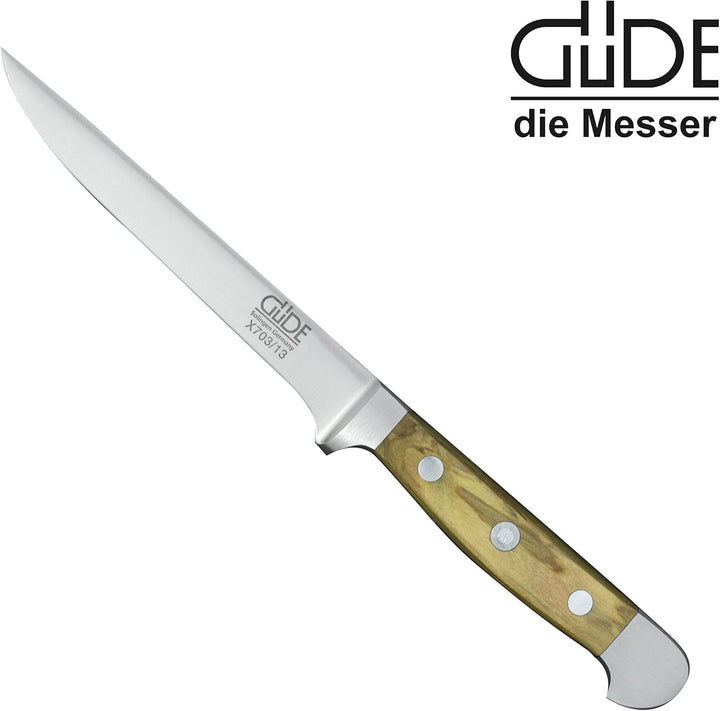Güde Alpha Olive Flexibles Ausbeinmesser 13 cm inkl. PRYMO.de® Klingenschutz