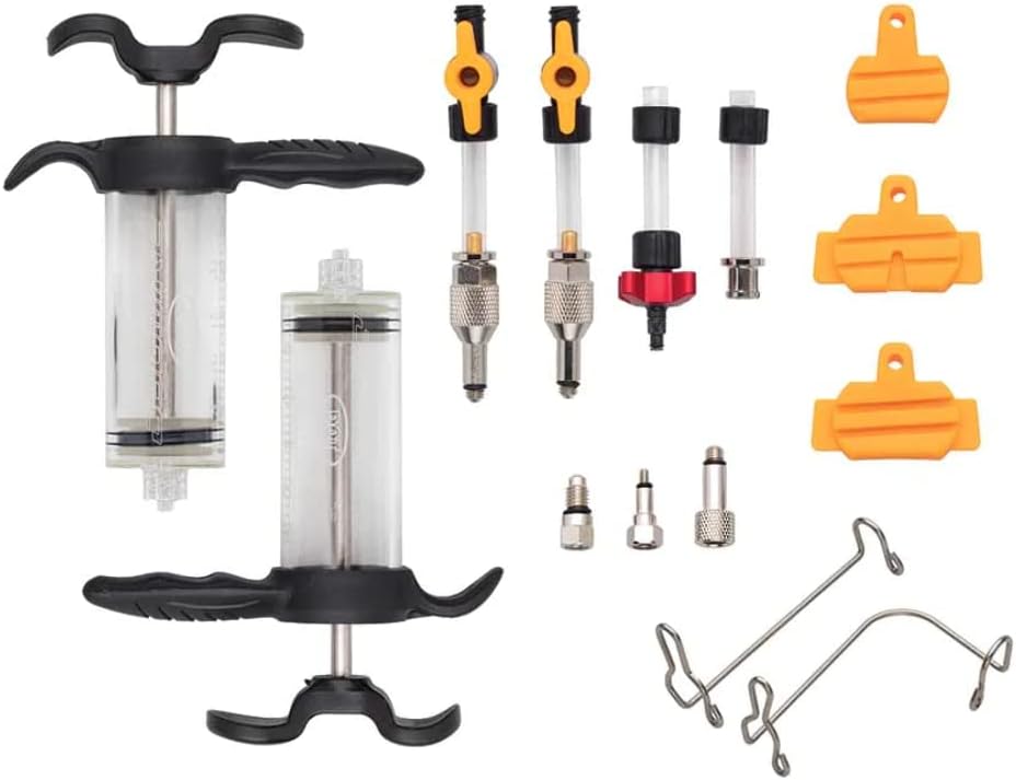 Jagwire - Elite Scheibenbremsen-Entlüftungs-Set, Universal-Adapter-Paar, 1/4-Drehventil, DOT- oder M