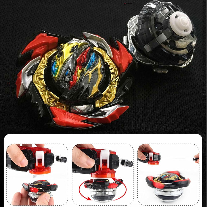 Desamvap Battling Tops B-191 Metal Fusion Kampfkreisel Booster Battle Spin Kreisel mit Starter und G