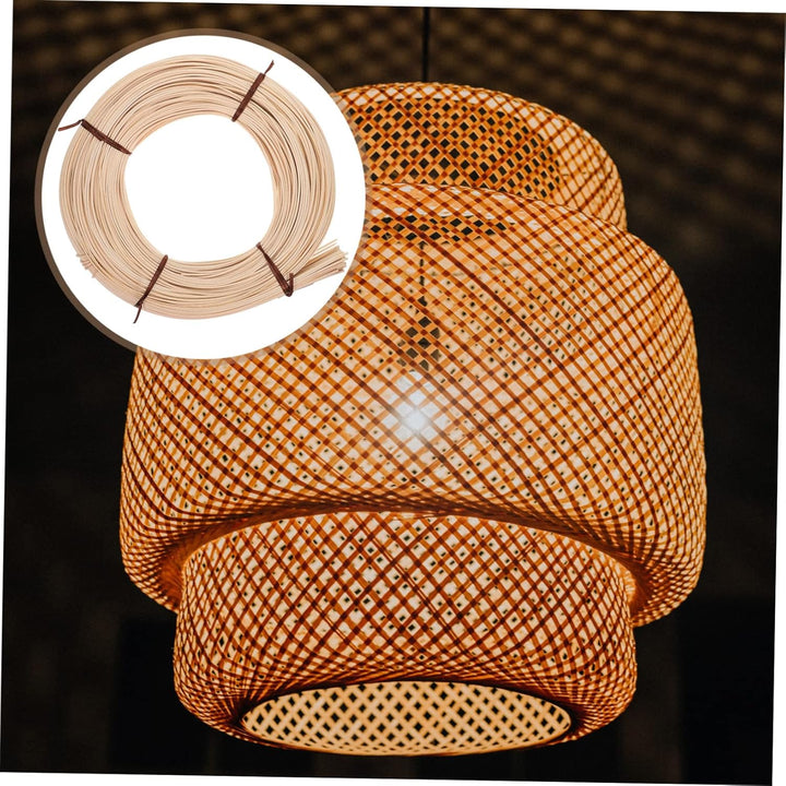 Happyyami Runder Schilfkeil 1 Rolle Geflochtenes Rattan Gurtkorb Rattan Weidengeflecht Rattanrohr Ha