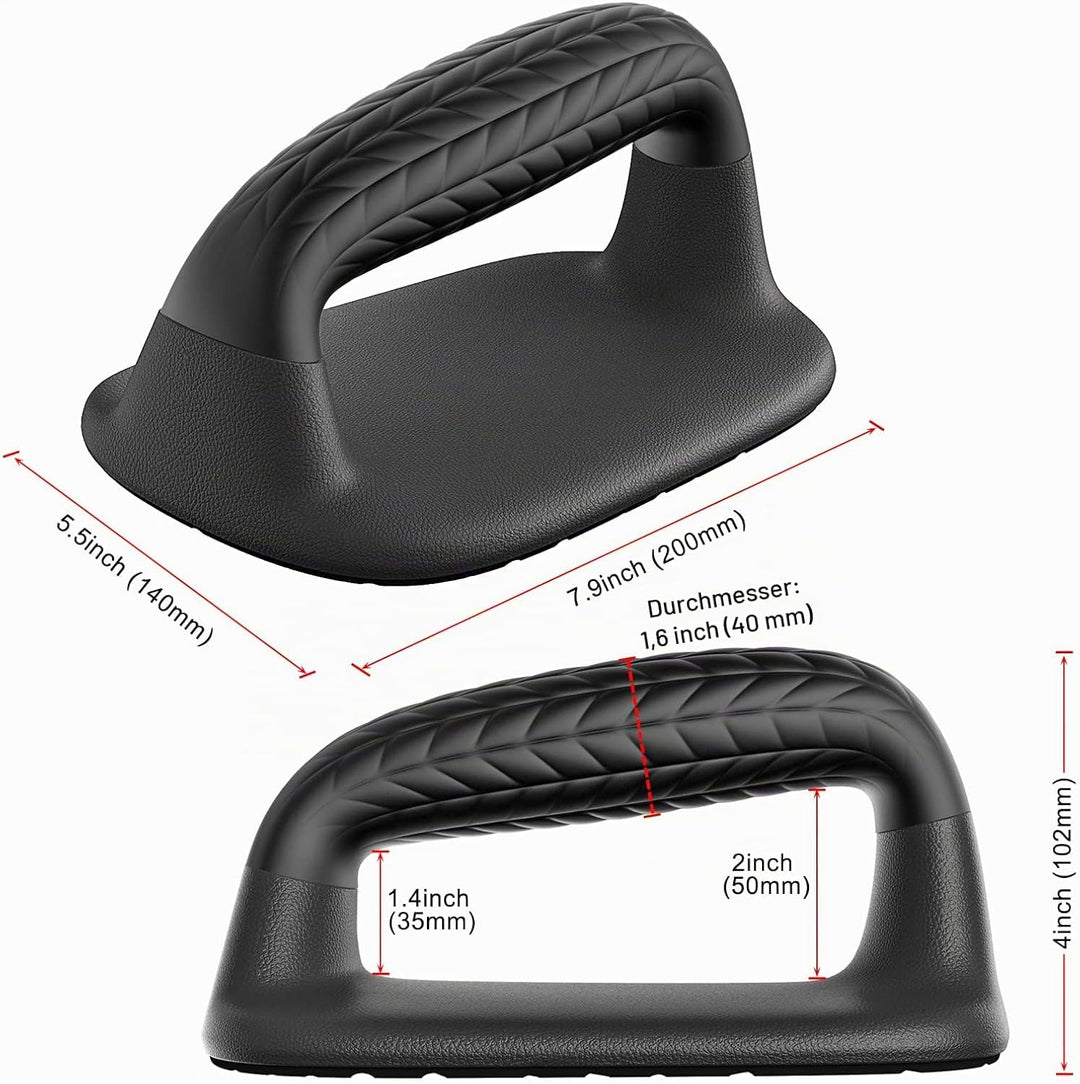 SELEWARE Liegestützgriffe Push up Bars Krafttraining Sportgriffe Fitness Parallettes Weicher Gummigr