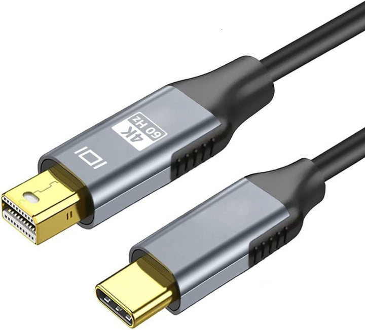 YMY USB Type-C auf Mini Displayport Kabel, 1,8m 4K@60hz USB C zu Mini DP Video Konverter Kabel Unter