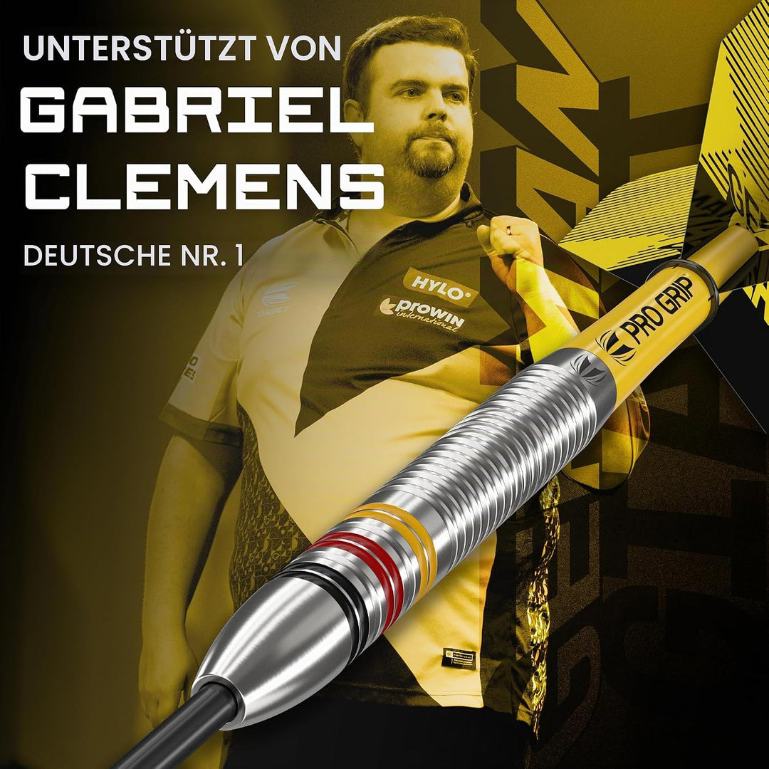 Target Darts Gabriel Clemens 22G/23G/24G Wolfram Stahlspitze Dart Satz Dartpfeile - 9 Pro Grip Schäf