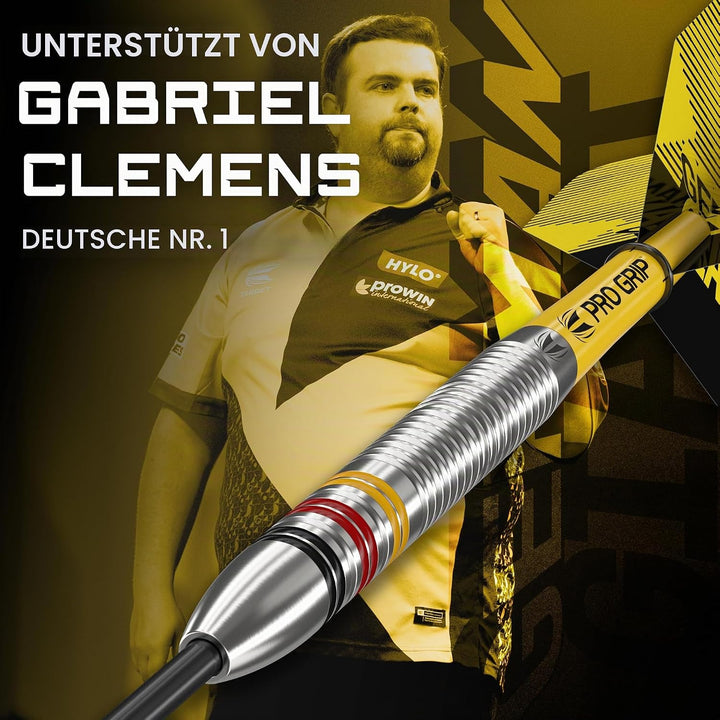 Target Darts Gabriel Clemens 22G/23G/24G Wolfram Stahlspitze Dart Satz Dartpfeile - 9 Pro Grip Schäf