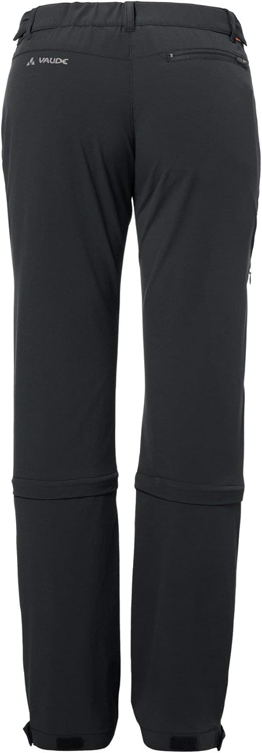 VAUDE Damen Women's Farley Stretch Capri T-Zip Ii Hose, black, 34-Long