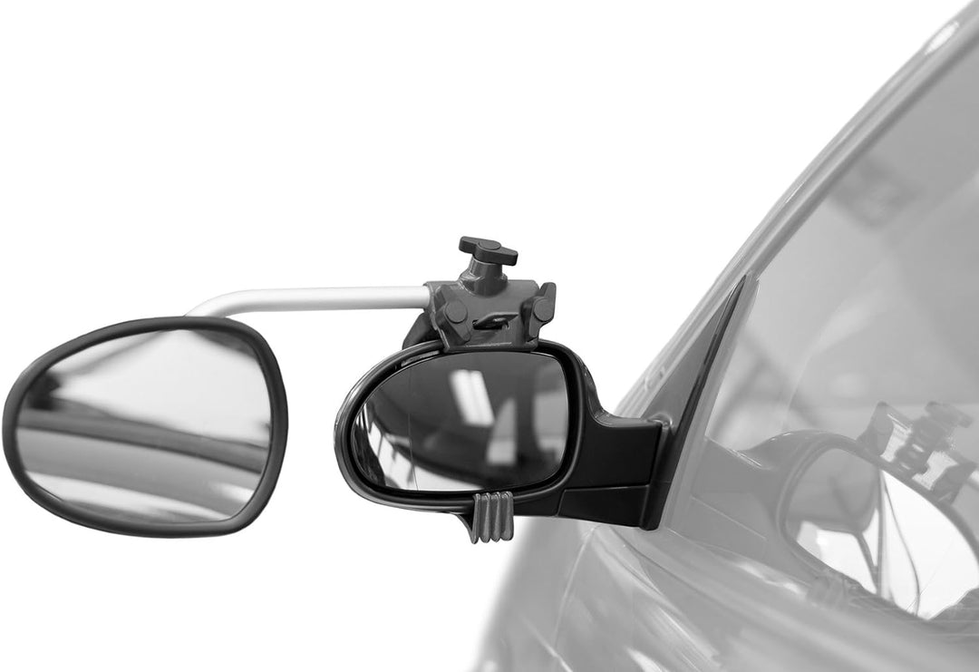 Repusel 3007 Caravanspiegel Luxmax, Glas Konvex, Arm lang, Edelstahl (Pro Paar), Anzahl 2