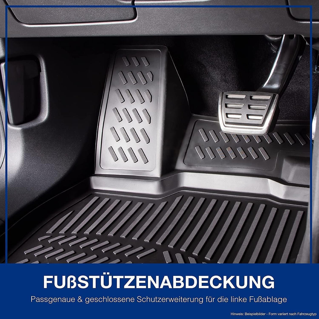 ELMASLINE 3D Gummimatten &amp; Kofferraumwanne Set für VW TIGUAN 3 (2023-2025) oberer Ladeboden (verstel