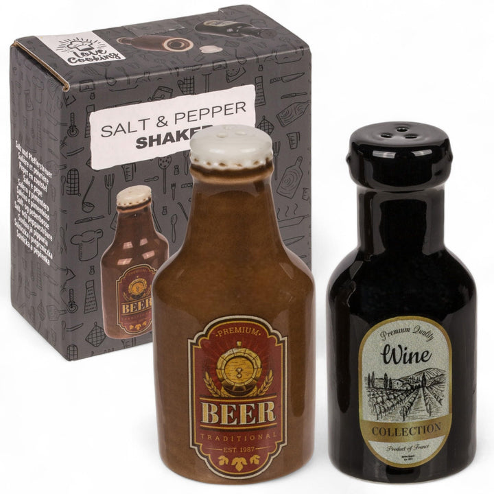 MIJOMA Salz- & Pfefferstreuer Set - Stilvolles Porzellandesign, Lebensmittelecht, Einfach zu Befülle