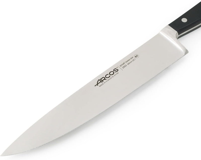 Arcos 255300 Serie Clasica - Kochmesser - Klinge aus Nitrum geschmiedetem Edelstahl 260 mm - HandGri