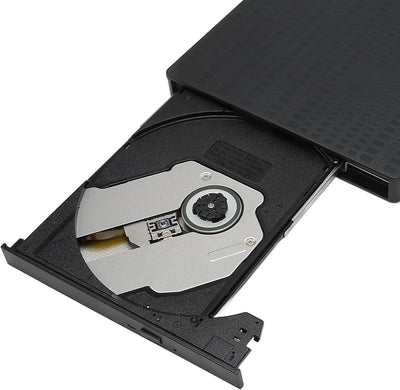 Externes CD DVD Laufwerk, USB 3.0 Typ C CD DVD Brenner Lesegerät, Tragbarer DVD Brenner mit Steckpla