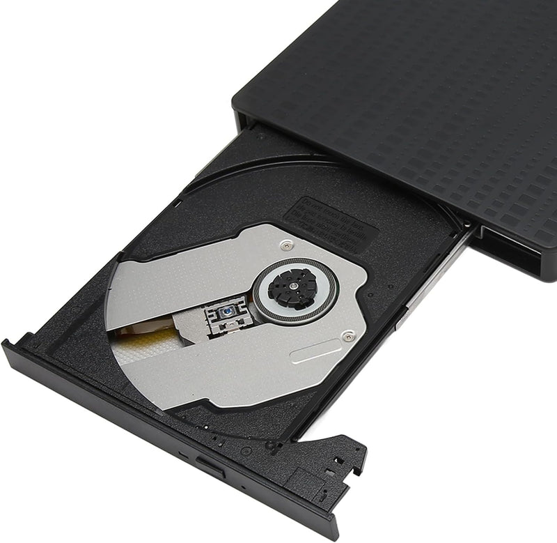 Externes CD DVD Laufwerk, USB 3.0 Typ C CD DVD Brenner Lesegerät, Tragbarer DVD Brenner mit Steckpla