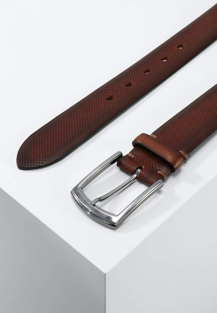 LLOYD-Herren-Voll-Ledergürtel 35 mm perforiert Kanten-Finish 110 44 Brandy, 110 44 Brandy