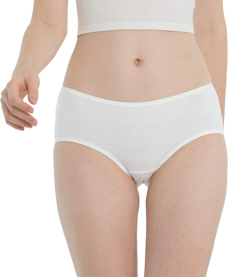 INNERSY Unterhosen Damen Baumwolle Atmungsaktive Hipster Unterwäsche Basic Bequem Panties 6er Pack X