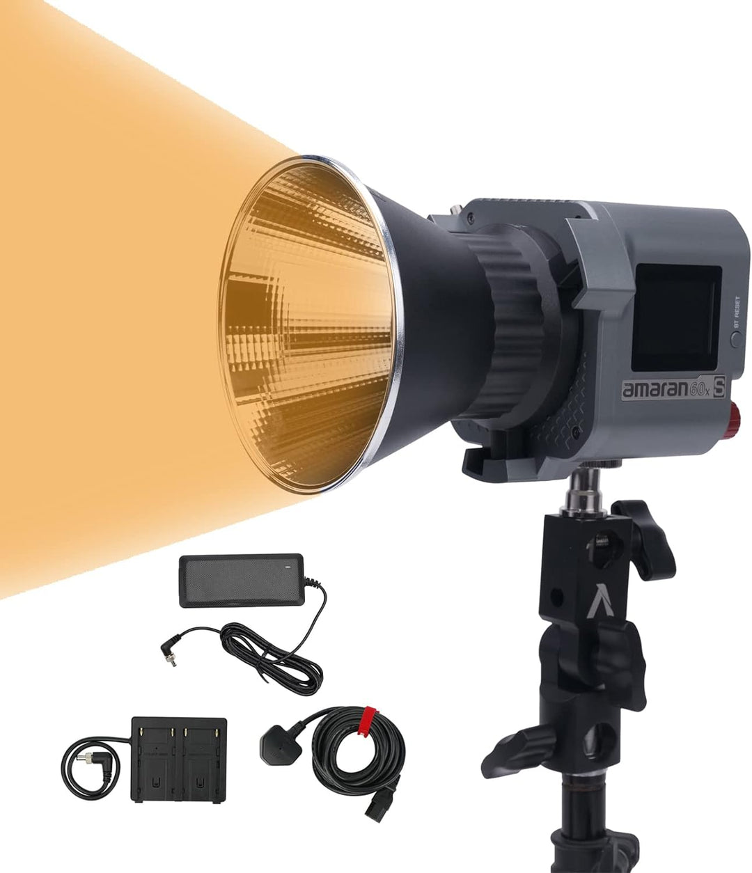 Aputure Amaran 60X S COB LED Videoleuchte 65W Bi-Color 2700K-6500K 33.300Lux @1M LED Studio Dauerbel