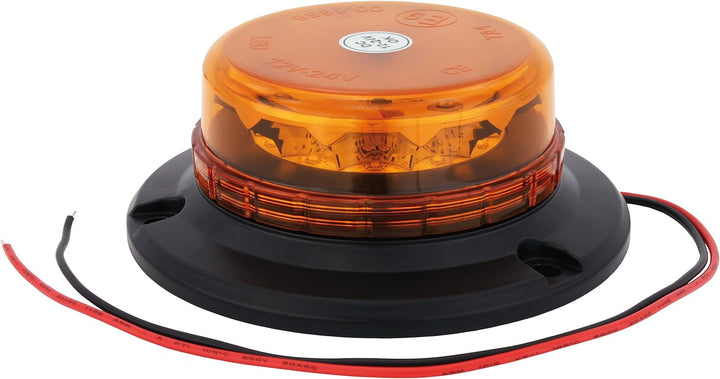 AdLuminis LED Rundumleuchte Orange Mit Aufschraubsockel, 12V und 24V Spannung, Blinkleuchte Warnleuc