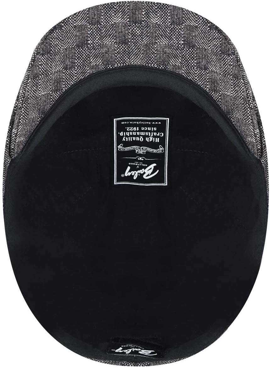 Bailey 1922 Becker Flatcap Schirmmütze Schiebermütze (M (56-57 cm) - schwarz)