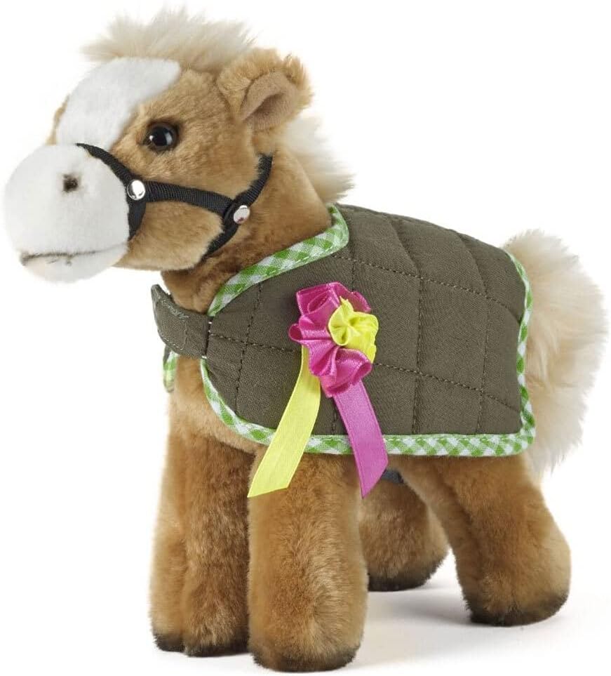 Living Nature Stofftier - Pferd mit Satteldecke (23cm) Pferd und Jacke (23 cm), Pferd und Jacke (23