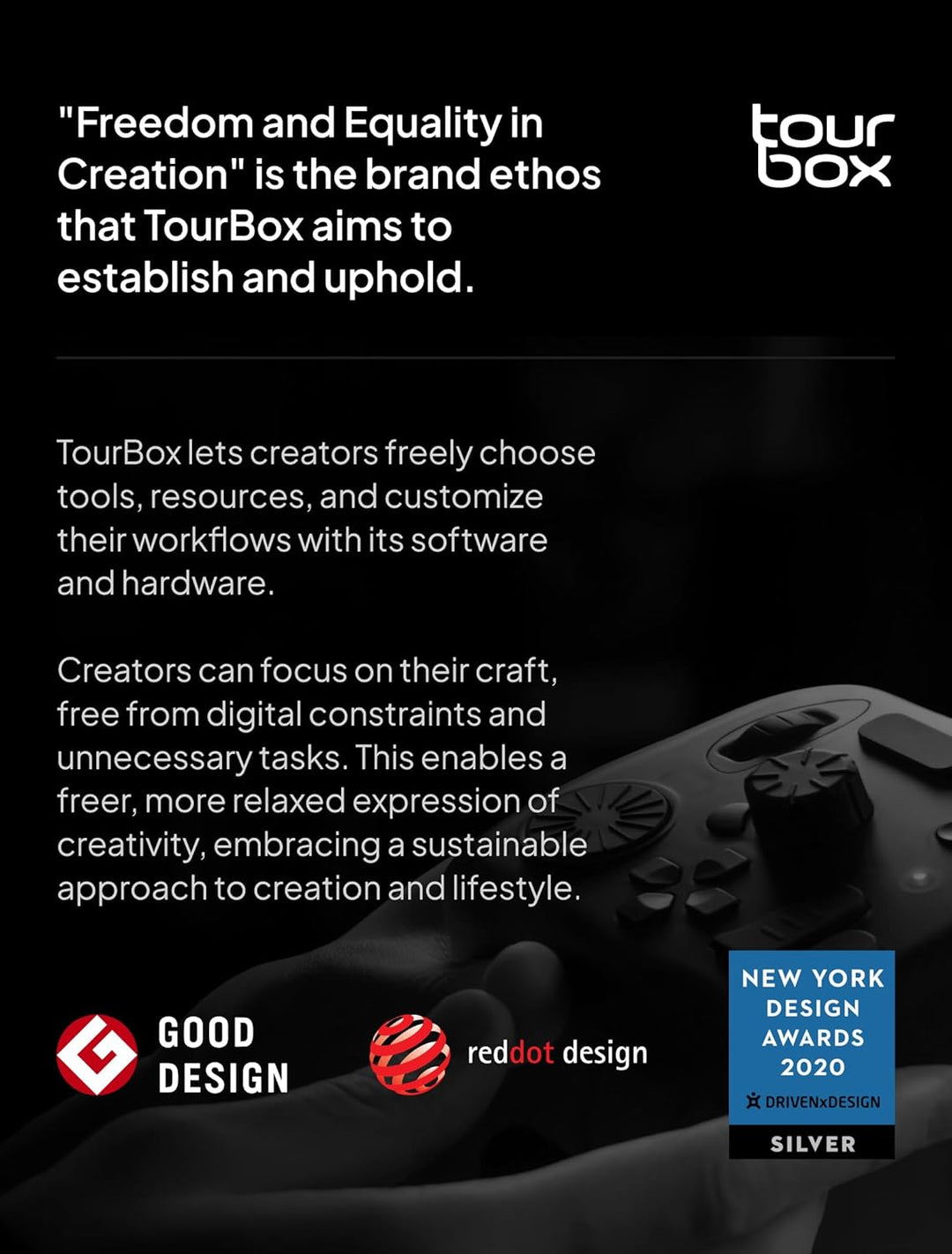TOUR BOX Elite Plus, iPad-Zeichnen, Bluetooth-Controller für Video- und Foto- Bearbeitung, iPad/Mac/