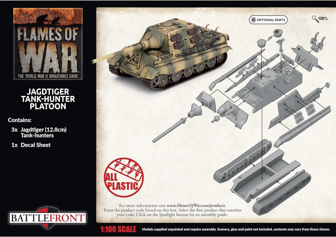 Flames of War GBX179 Jagdtiger Tank-Hunter Platoon
