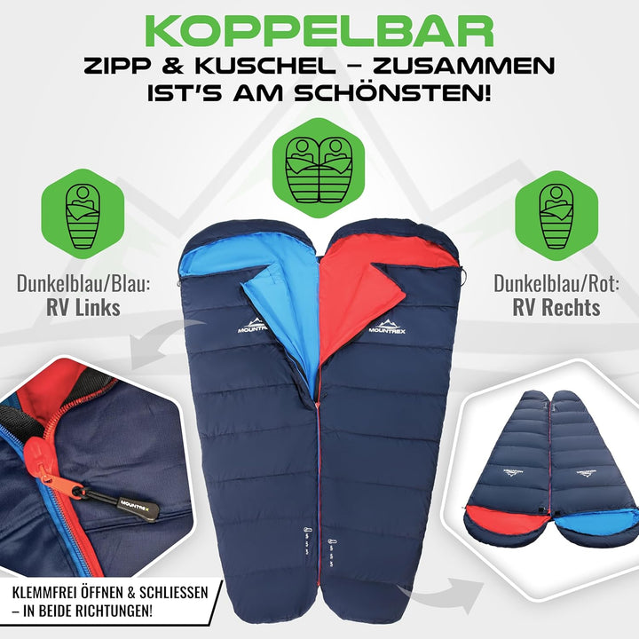 Schlafsack - Kleines Packmass & Ultraleicht (760g/1500g) - Outdoor Sommerschlafsack (100GSM) / 3-4 J