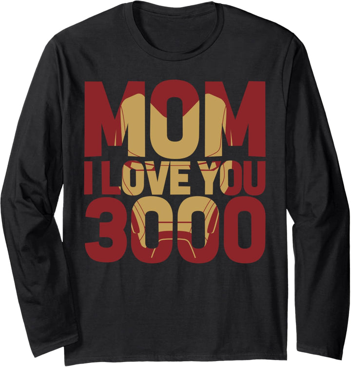 Marvel Avengers Endgame Mom I Love You 3000 Iron Man Fill Langarmshirt