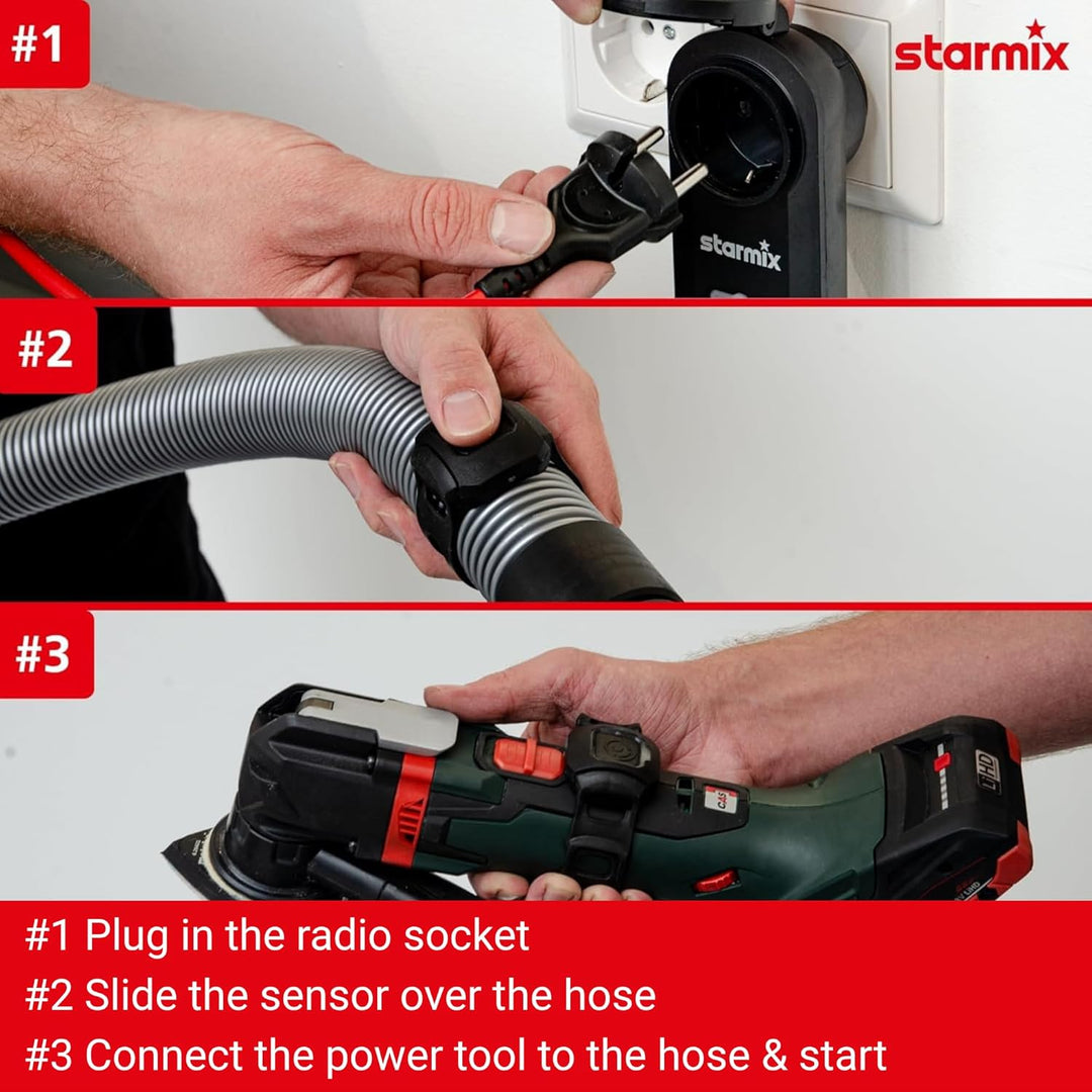 Starmix Start/Stopp Automatik mit Cordless Control - kompatibel mit und handelsüblichen Staubsaugern