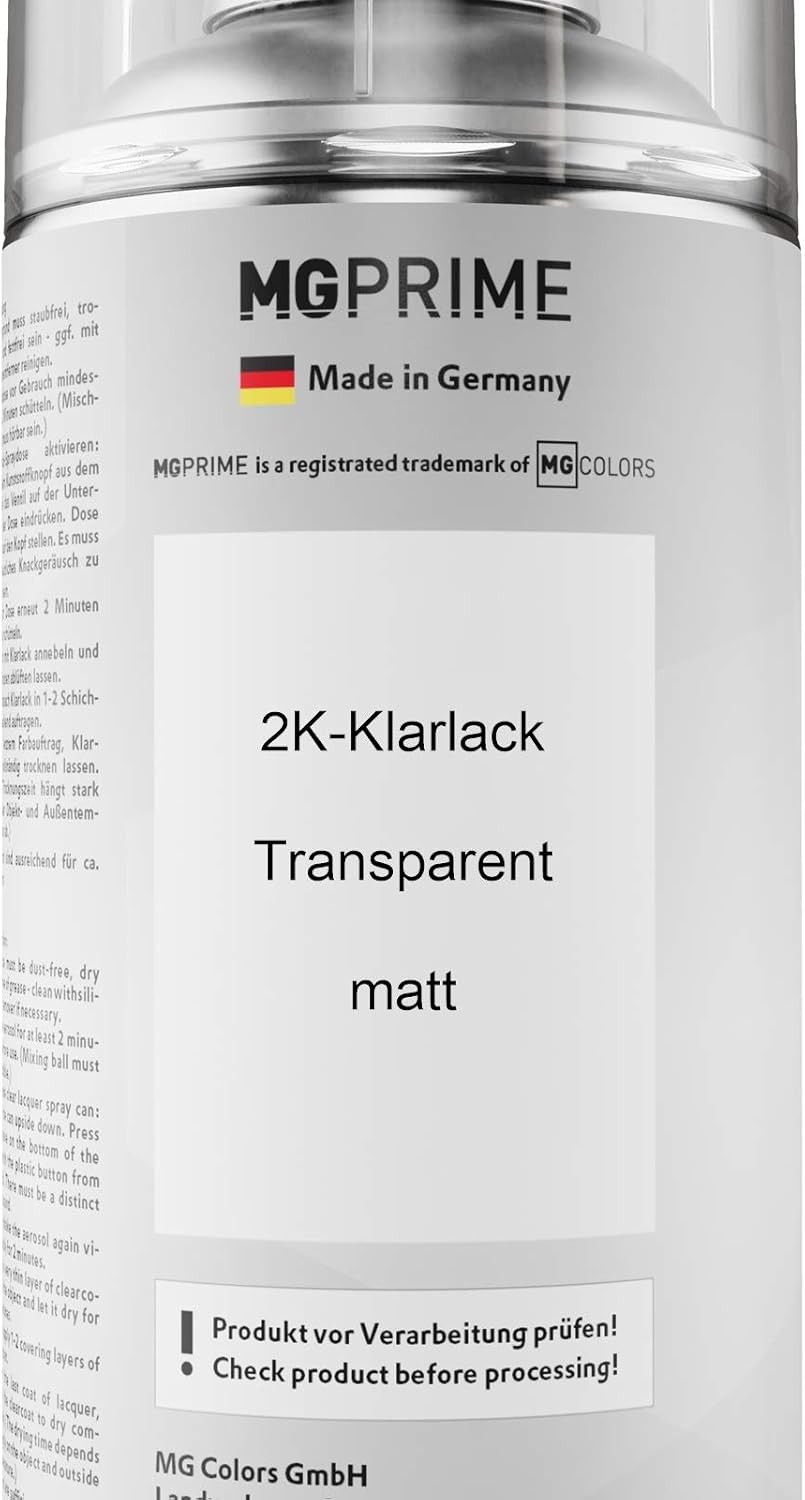 MG PRIME Autolack 2K Spraydosen Set für BMW C5U Frozen Gunmetal Grey Basislack 2 Komponenten Klarlac