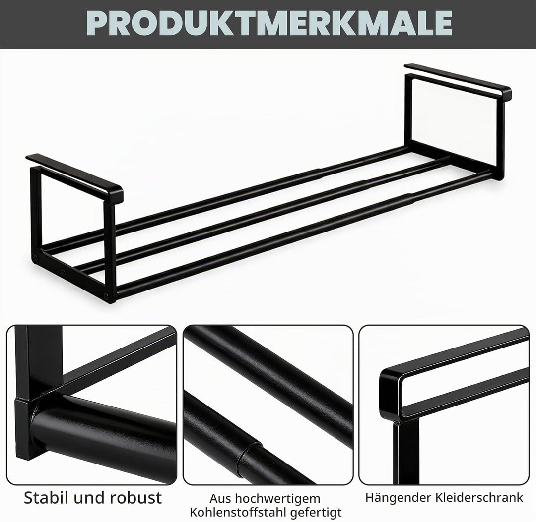 Ausziehbarer Schrank Organizer 40–70 cm, Hängender Schuhorganizer und Regalablage für Schrank, Küche