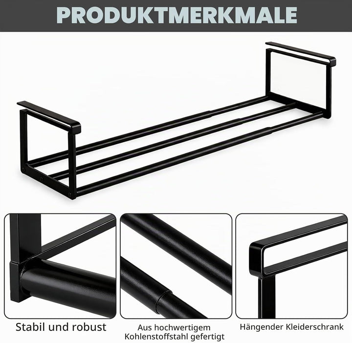 Ausziehbarer Schrank Organizer 40–70 cm, Hängender Schuhorganizer und Regalablage für Schrank, Küche