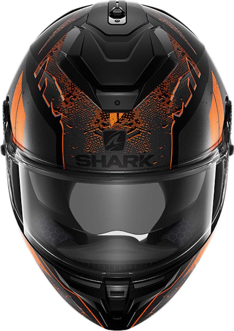 Shark, Motorradhelm, Spartan GT Ryser, KAO, XS XS schwarzes Anthrazitorange, XS schwarzes Anthrazito