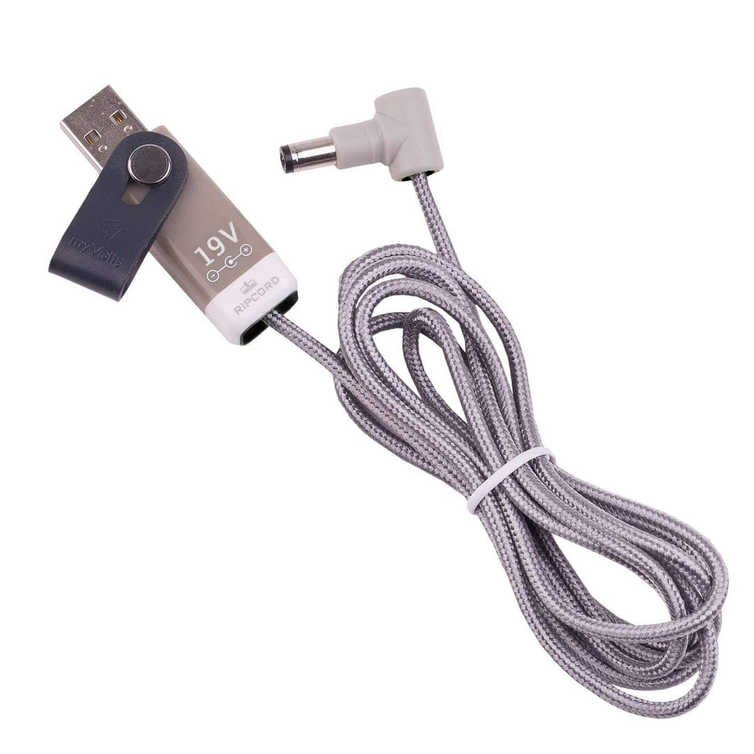 MyVolts Ripcord-USB-Ladekabel mit 19V DC Ausgangsstecker kompatibel mit Akai MPC One Controller