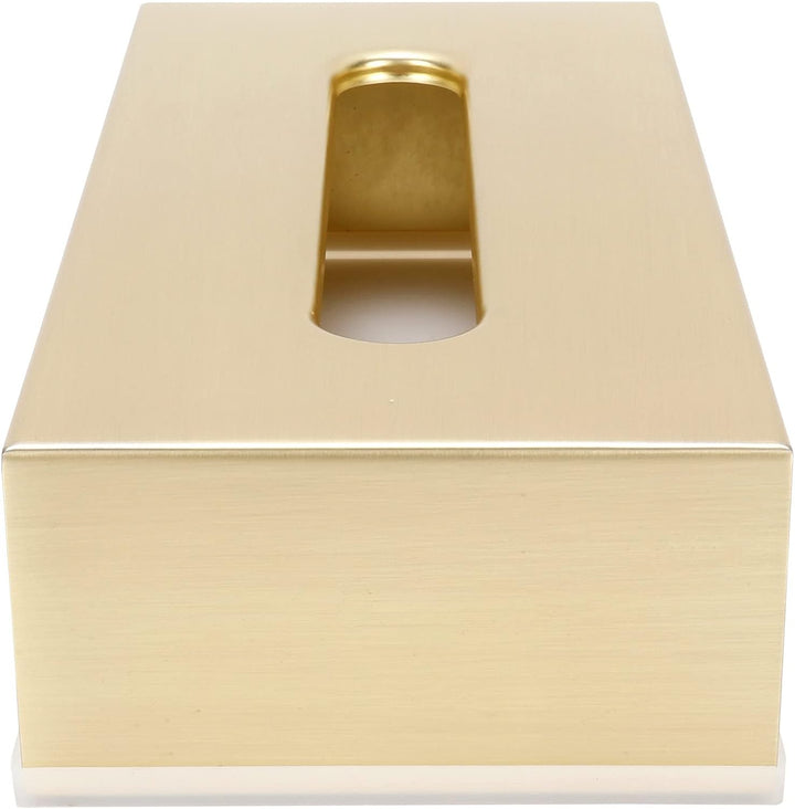Fdit Gold Edelstahl Tissue Box, Dekorative Metall Tissue Halter Abdeckung Serviettenspender für Wohn