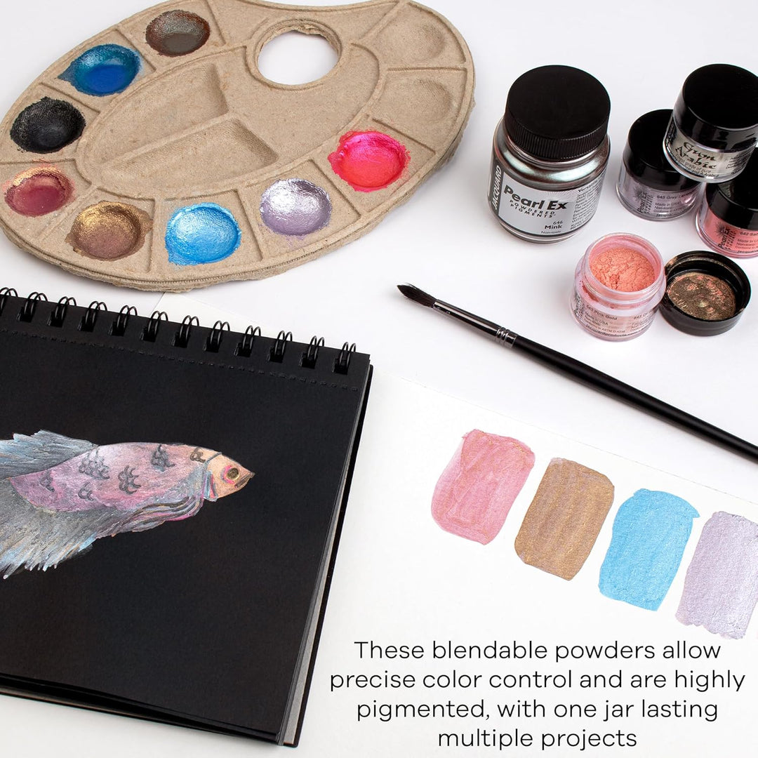Pearl Ex Pigment Chromatic 8 Color Set by Jacquard