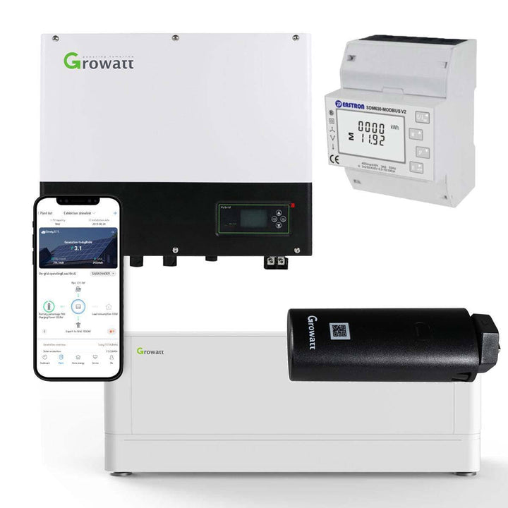 GROWATT SPH4000TL 0% MwSt §12 III UstG BL-UP 4kW Hybrid Wechselrichter mit 2.56kWh Solarspeicher-Set