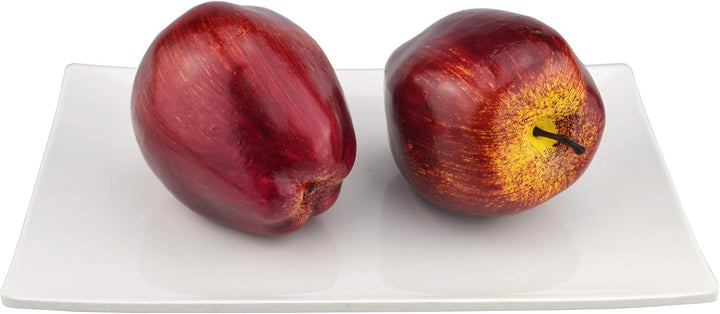 Künstliche, lebensechte Äpfel, 8-teilig, künstlich, dunkelrot, Apfel, rot, köstliche Äpfel, Set für