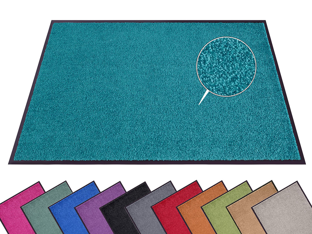 Hanse Home Fussmatte (S-XXL) 60x90cm – 12 Farben – Fussmatte Outdoor Schmutzfangmatte Türmatte Wasch